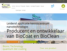 Tablet Screenshot of bionictechnology.nl